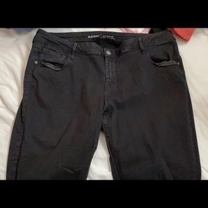 Old Navy Black RockStar Skinny Jeans